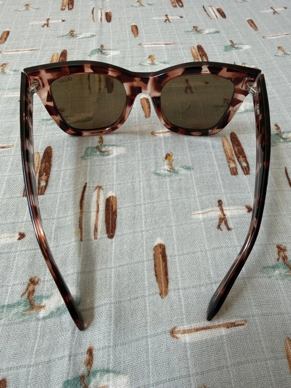 Quay Australia Tortoiseshell Brown Cat Eye Sunglasses-After Hours Polarized